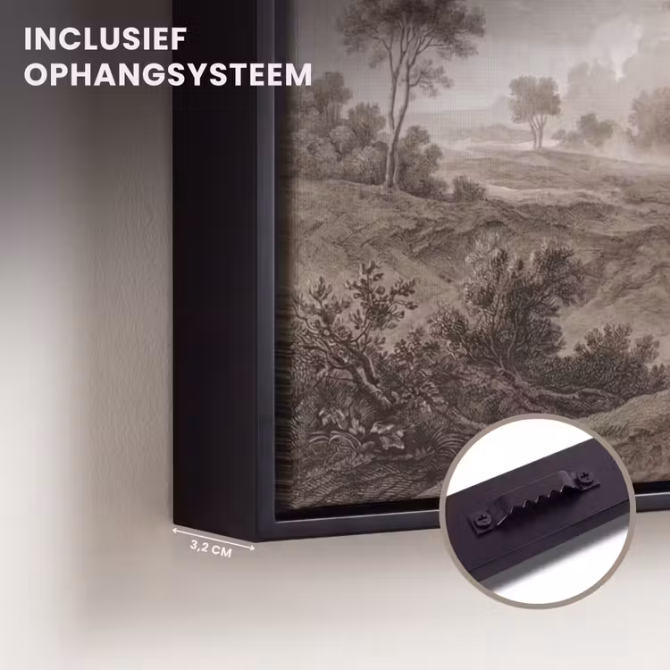 Canvas met lijst - Klassiek - Landschap - Neutraal — 3