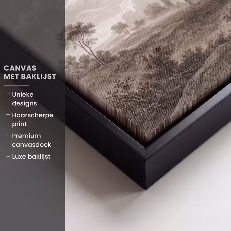 Canvas met lijst - Klassiek - Landschap - Neutraal — 5