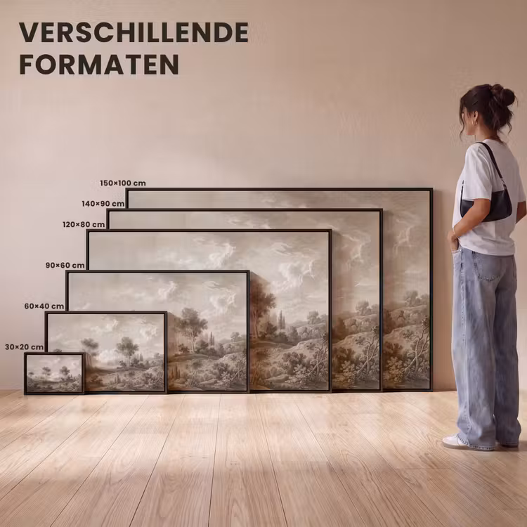 Canvas met lijst - Klassiek - Landschap - Neutraal — 7