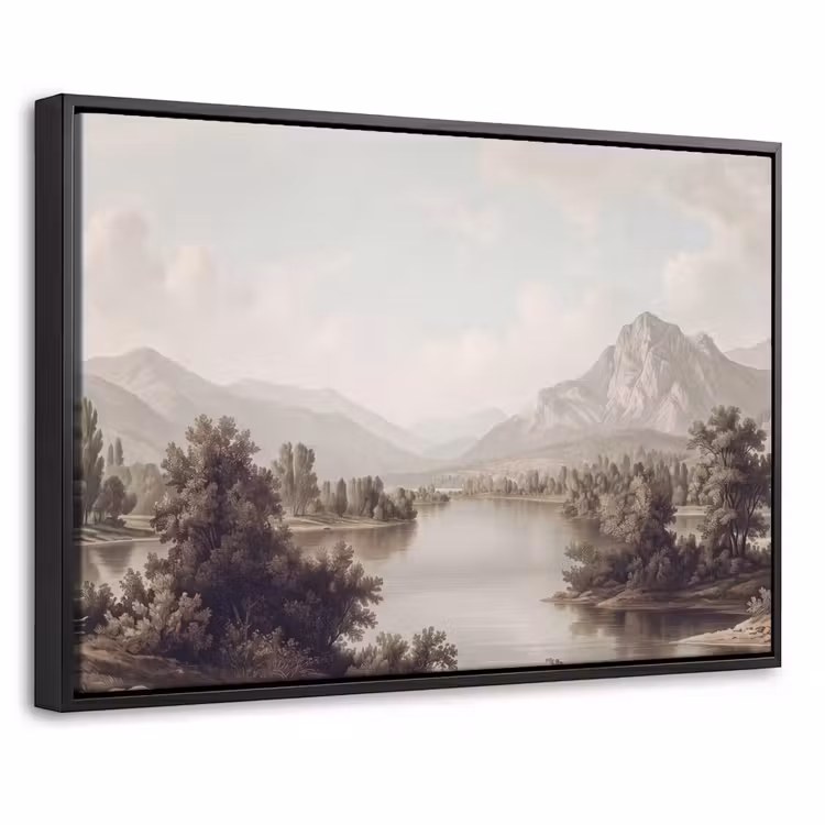 Canvas met lijst - Klassiek - Landschap - Sereen — 1