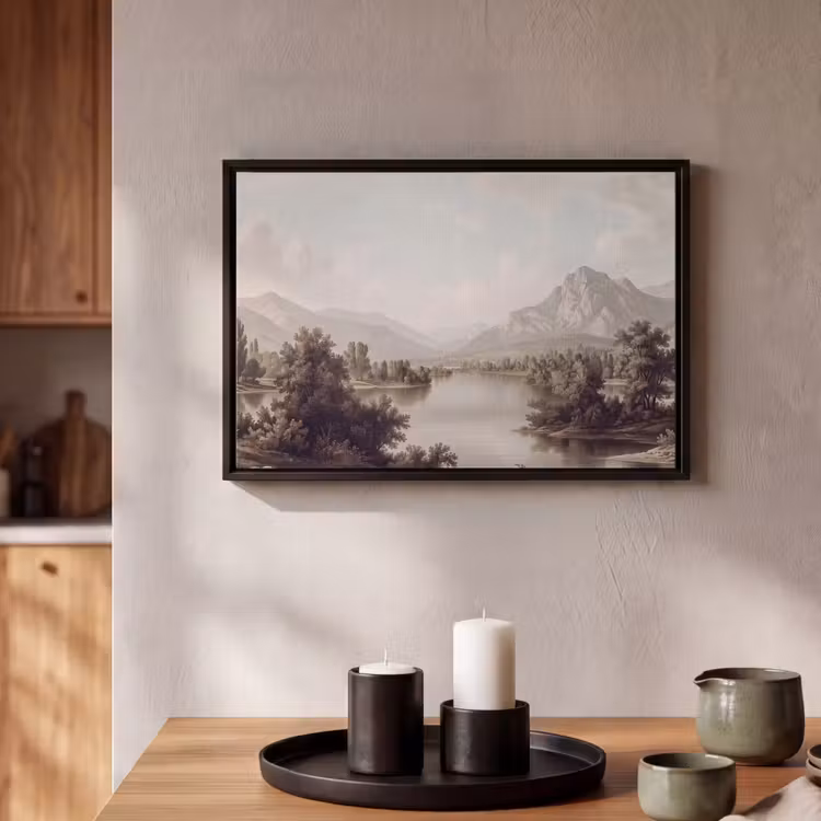 Canvas met lijst - Klassiek - Landschap - Sereen — 2