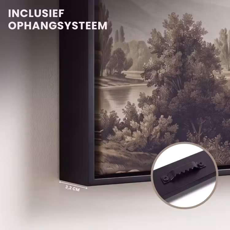 Canvas met lijst - Klassiek - Landschap - Sereen — 3