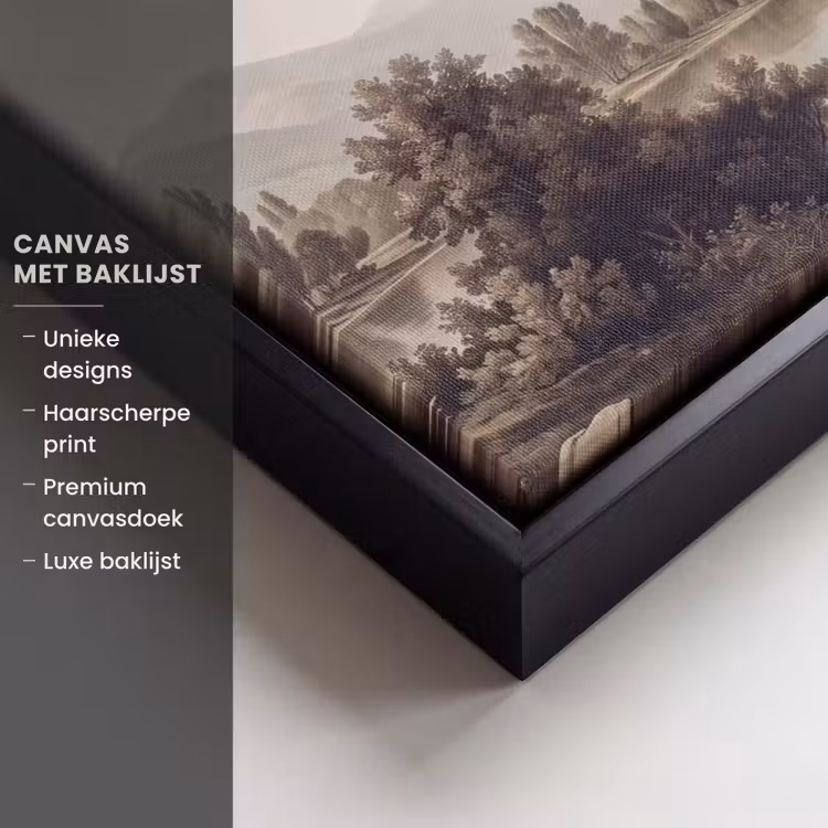 Canvas met lijst - Klassiek - Landschap - Sereen — 5