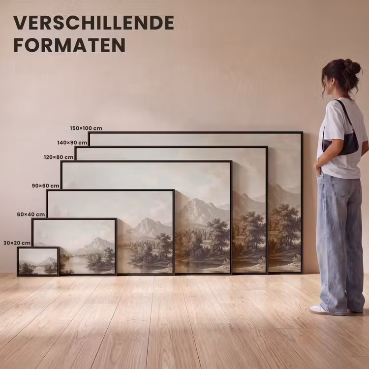 Canvas met lijst - Klassiek - Landschap - Sereen — 7