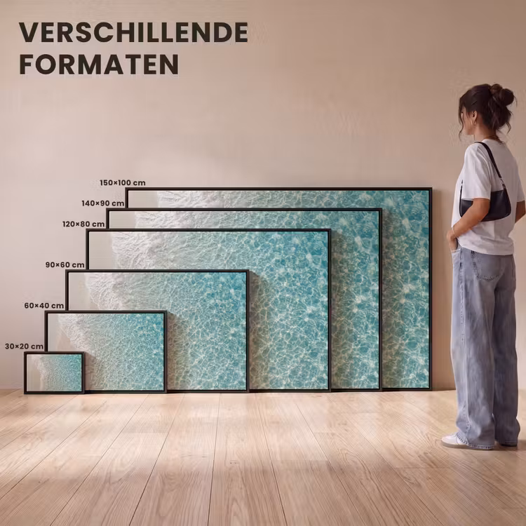 Canvas met lijst - Kust - Zand - Blauw — 7
