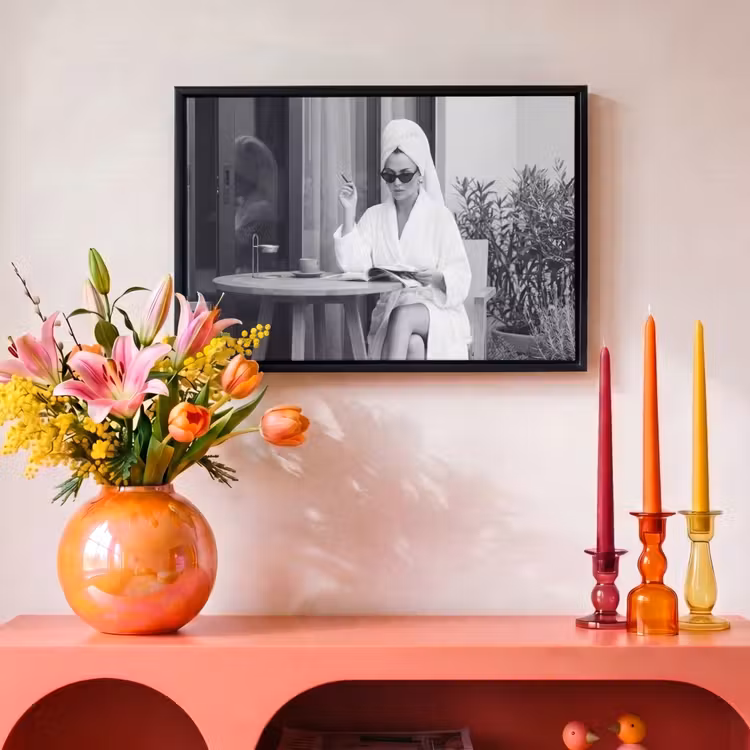 Canvas met lijst - Modern - Vrouw - Zwart - Wit — 4