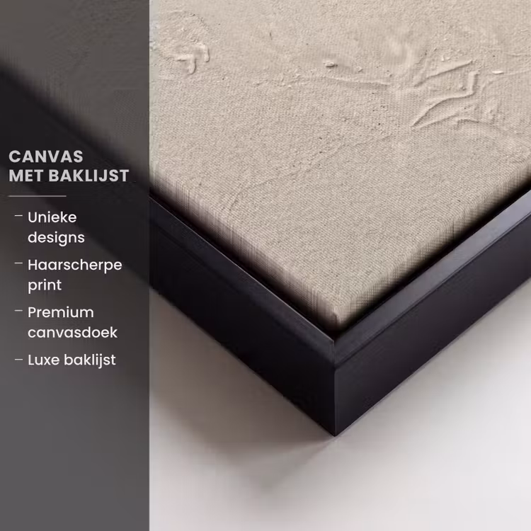 Canvas met lijst - Schelpen - Zeesterren - Strand — 5