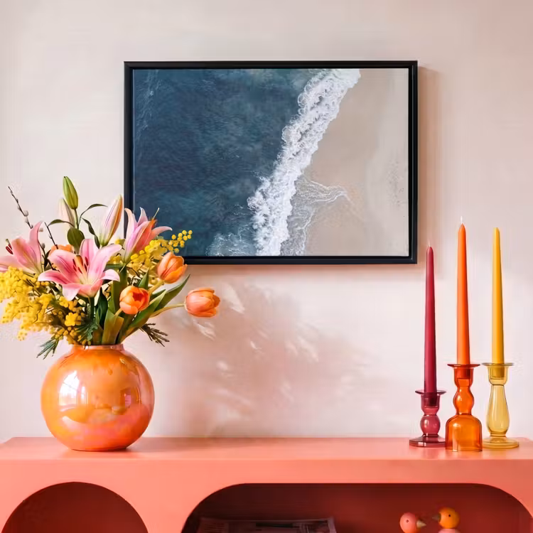Canvas met lijst - Strand - Zee - Golven — 4