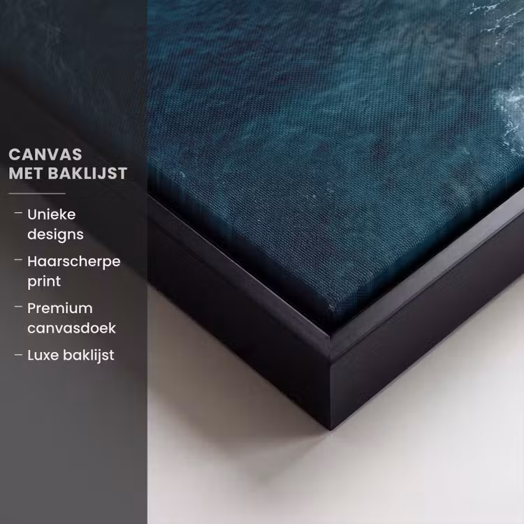 Canvas met lijst - Strand - Zee - Golven — 5