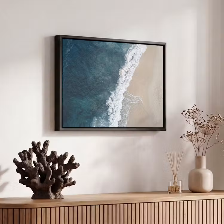 Canvas met lijst - Strand - Zee - Golven — 6