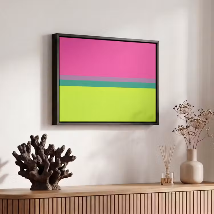 Canvas met lijst - Strepen - Modern - Kleurrijk — 6