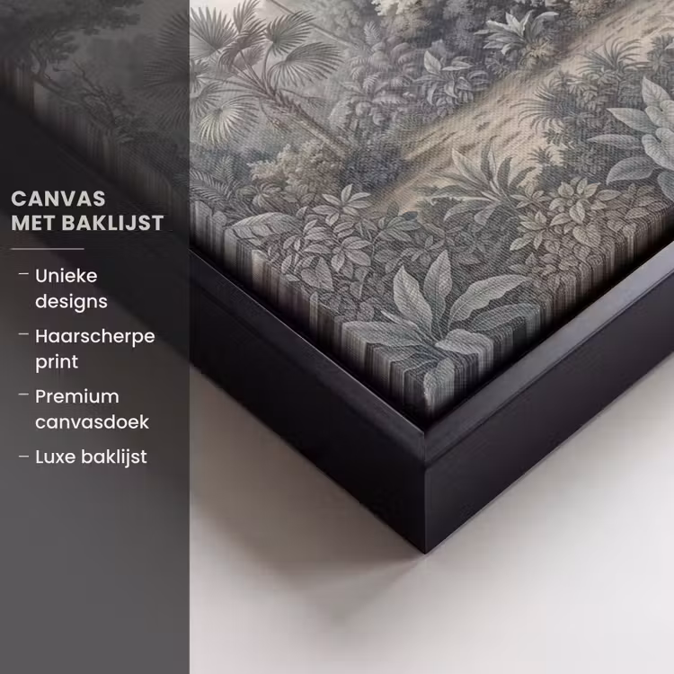 Canvas met lijst - Tropisch - Landschap - Illustratie — 5