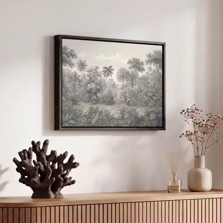 Canvas met lijst - Tropisch - Landschap - Illustratie — 6