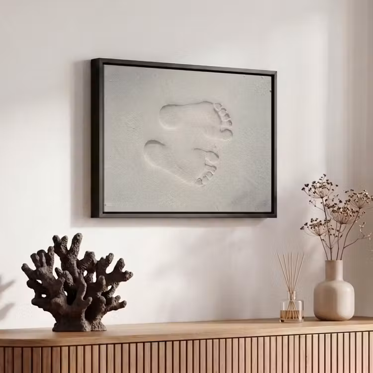 Canvas met lijst - Voeten - Afdrukken - Zand — 6