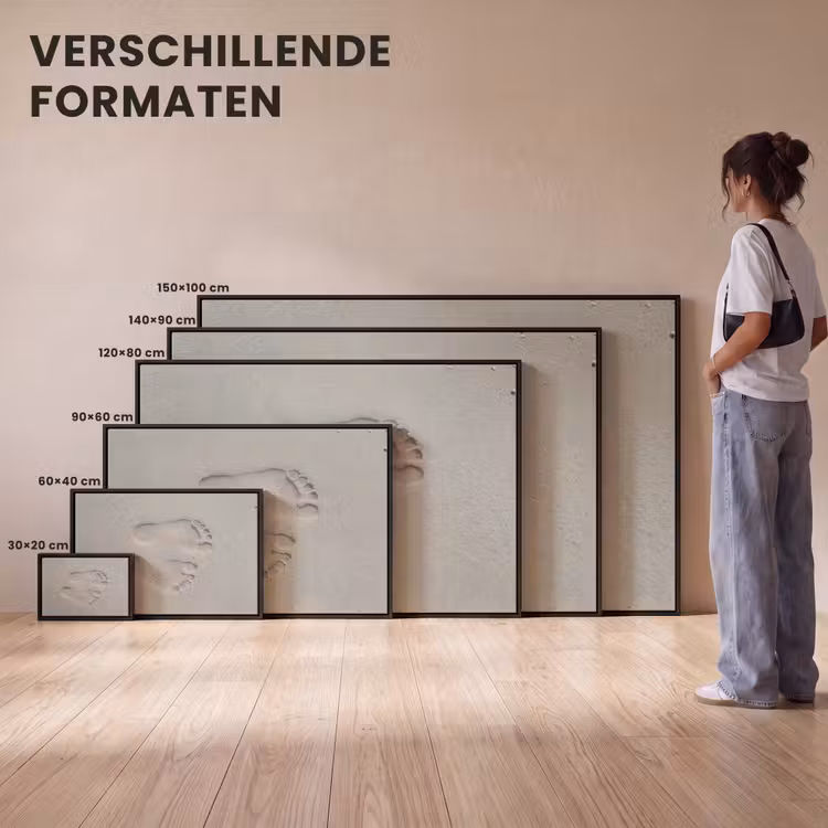 Canvas met lijst - Voeten - Afdrukken - Zand — 7