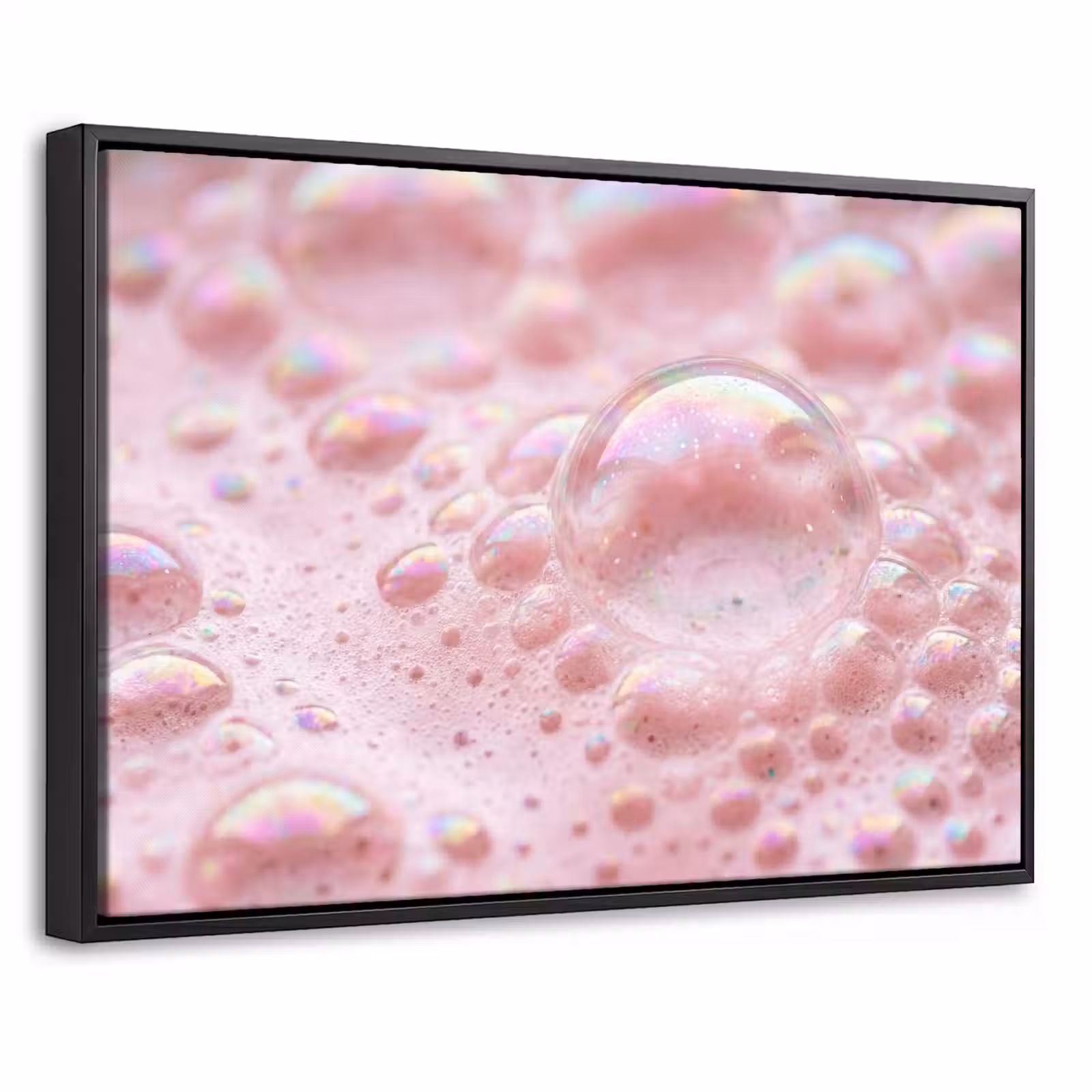 Canvas met lijst - Schuim - Structuur - Roze — 1