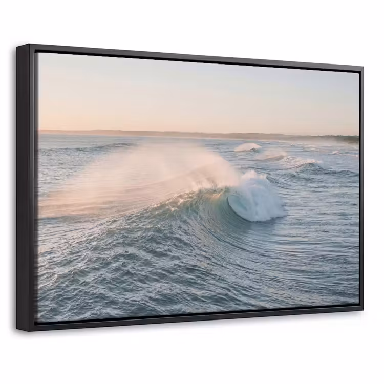 Canvas met lijst - Golf - Zee - Water — 1