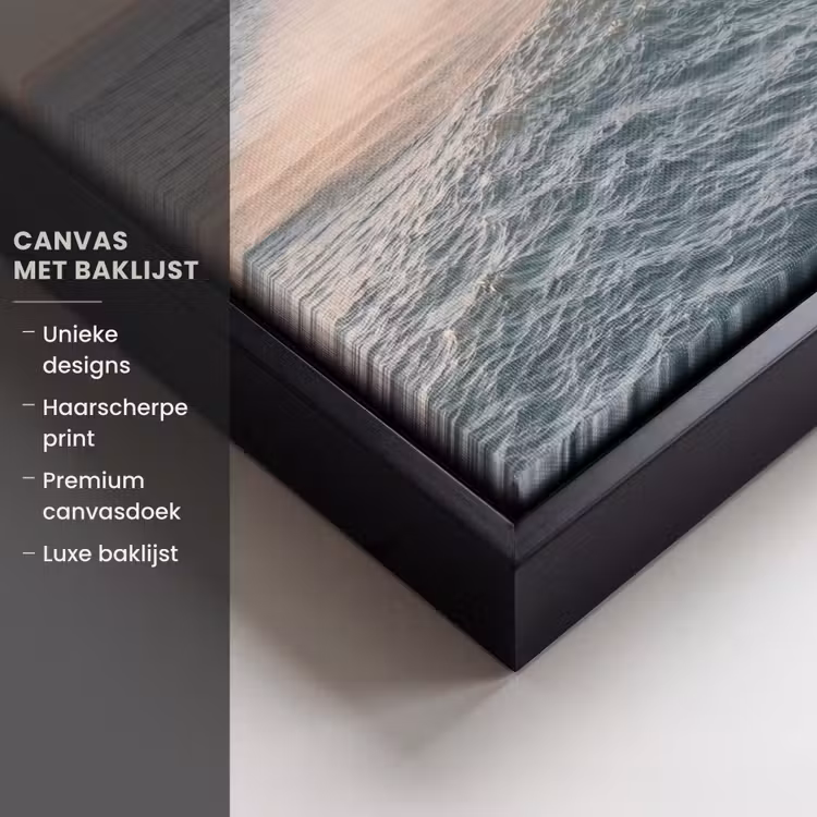 Canvas met lijst - Golf - Zee - Water — 5