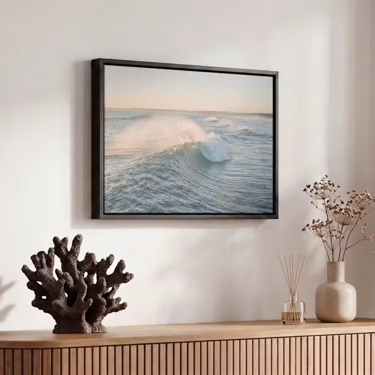 Canvas met lijst - Golf - Zee - Water — 6
