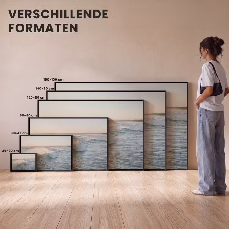 Canvas met lijst - Golf - Zee - Water — 7