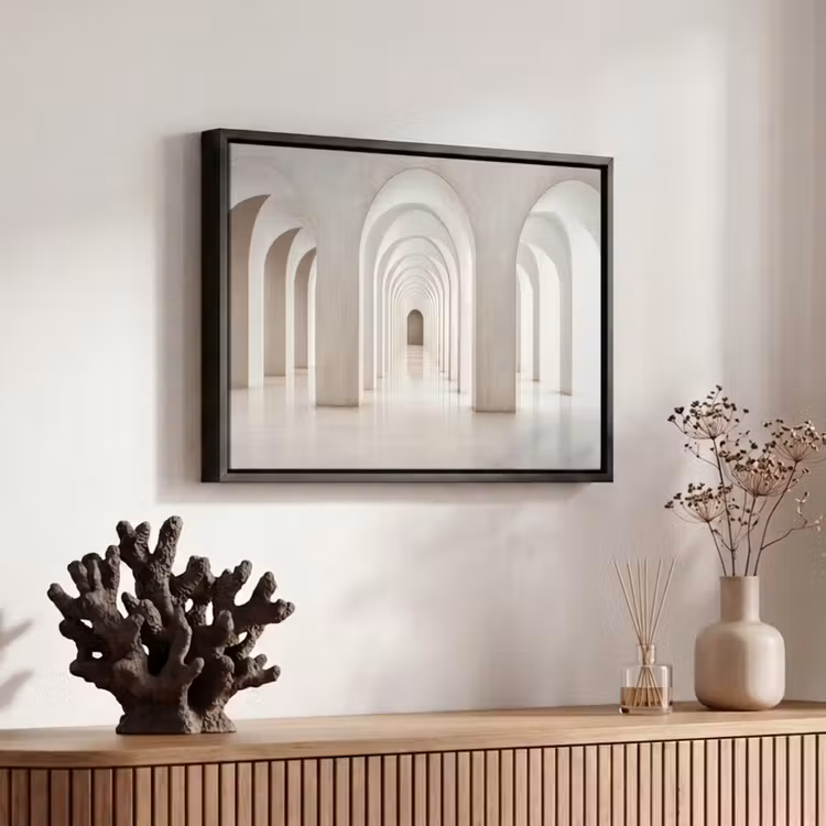 Canvas met lijst - Hal - Bogen - Symmetrisch - Modern — 6