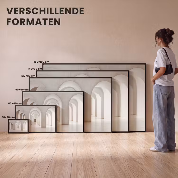 Canvas met lijst - Hal - Bogen - Symmetrisch - Modern — 7