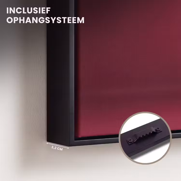 Canvas met lijst - Hengst - Steigert - Rood — 3