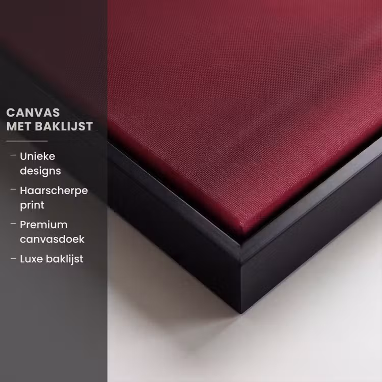 Canvas met lijst - Hengst - Steigert - Rood — 5