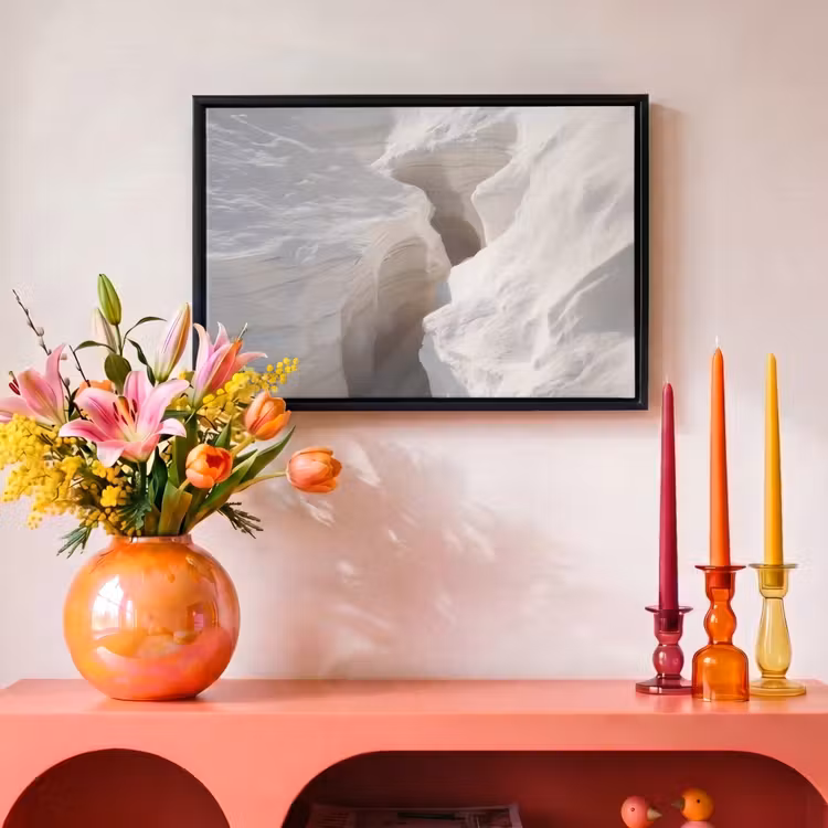 Canvas met lijst - Kloof - Wit - Sneeuw — 4