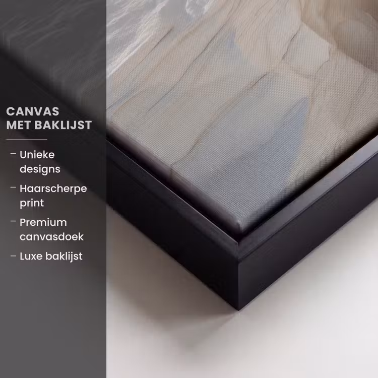 Canvas met lijst - Kloof - Wit - Sneeuw — 5