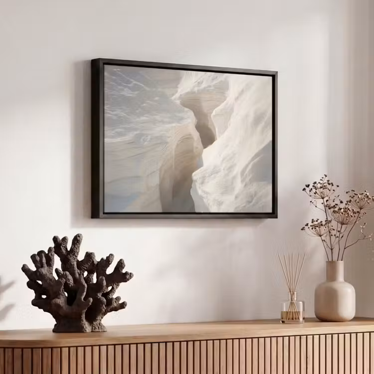 Canvas met lijst - Kloof - Wit - Sneeuw — 6