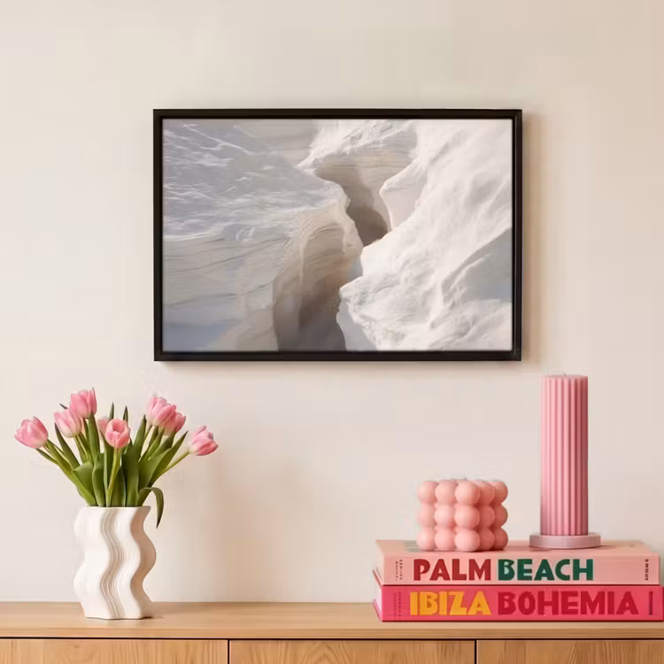 Canvas met lijst - Kloof - Wit - Sneeuw — 8