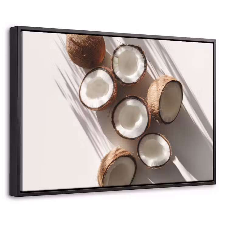 Canvas met lijst - Kokosnoten - Bruin - Shaduw — 1