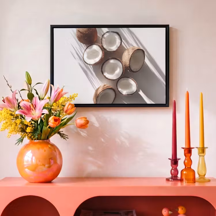 Canvas met lijst - Kokosnoten - Bruin - Shaduw — 4