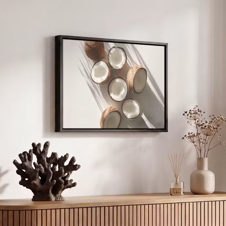 Canvas met lijst - Kokosnoten - Bruin - Shaduw — 6