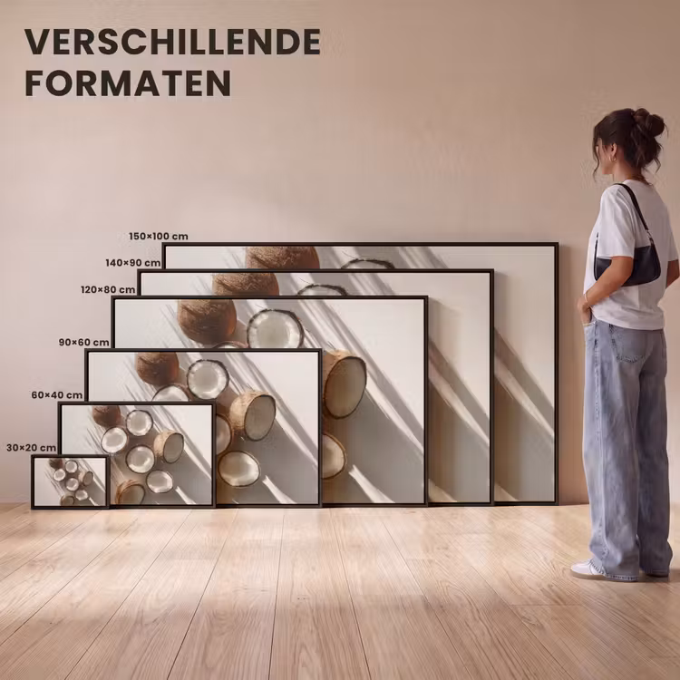 Canvas met lijst - Kokosnoten - Bruin - Shaduw — 7