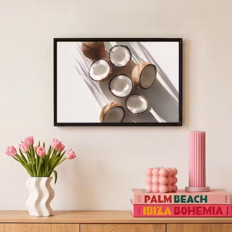 Canvas met lijst - Kokosnoten - Bruin - Shaduw — 8