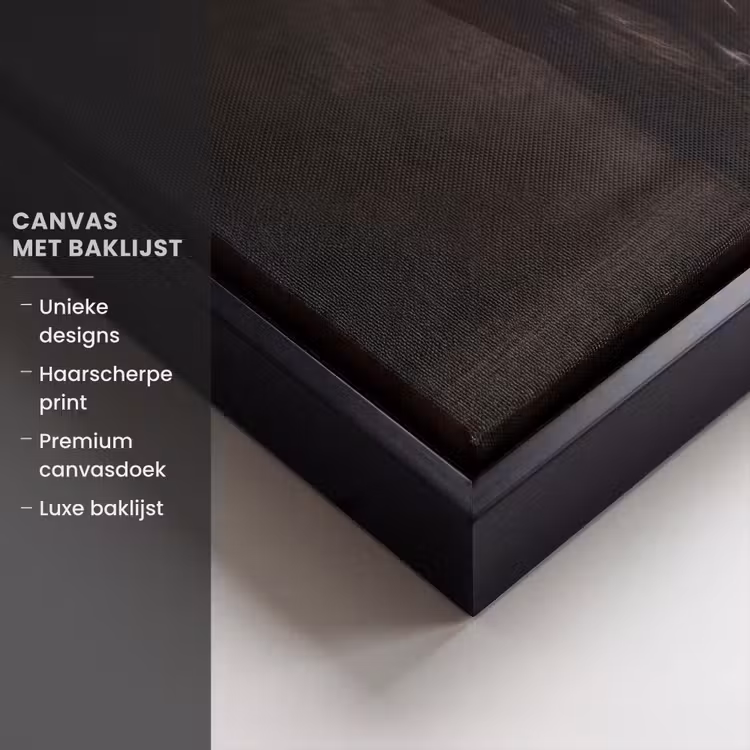 Canvas met lijst - Krachtig - Paard - Donker — 5