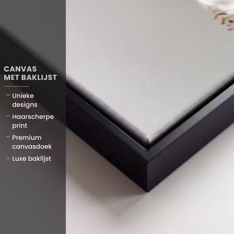 Canvas met lijst - Lelies - Boekte - Wit - Meeldraden — 5