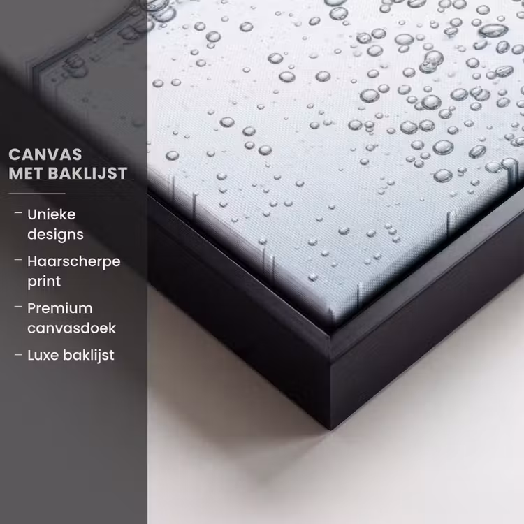 Canvas met lijst - Luchtbellen - Water - Dynamisch — 5