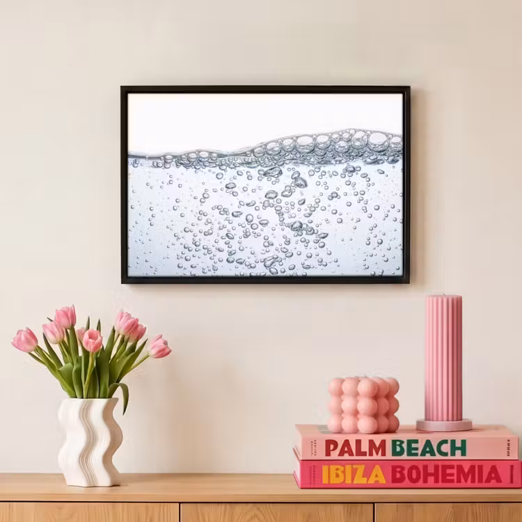 Canvas met lijst - Luchtbellen - Water - Dynamisch — 8
