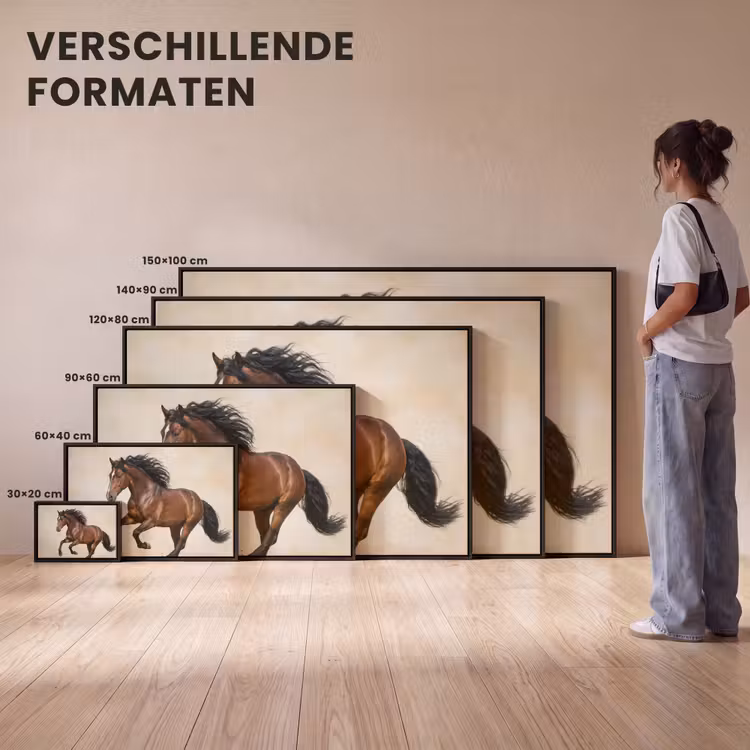 Canvas met lijst - Paard - Galop - Energie — 7
