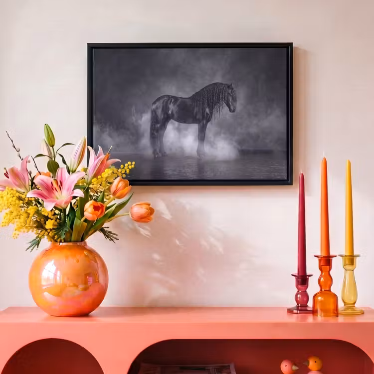 Canvas met lijst - Paard - Magisch - Zwart — 4