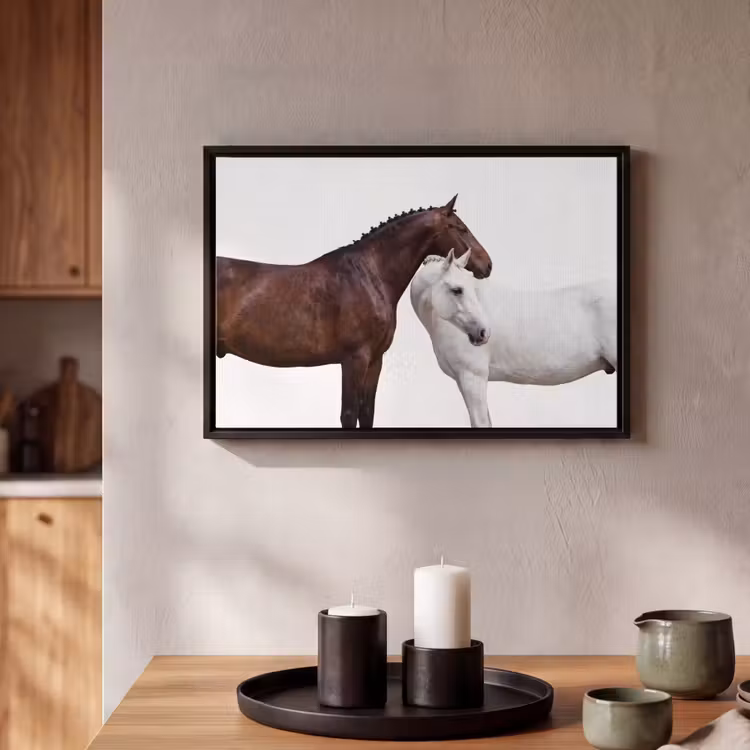 Canvas met lijst - Paard - Modern - Balans — 2