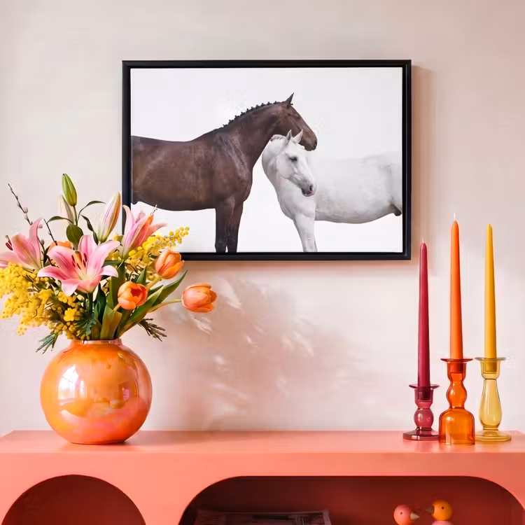 Canvas met lijst - Paard - Modern - Balans — 4