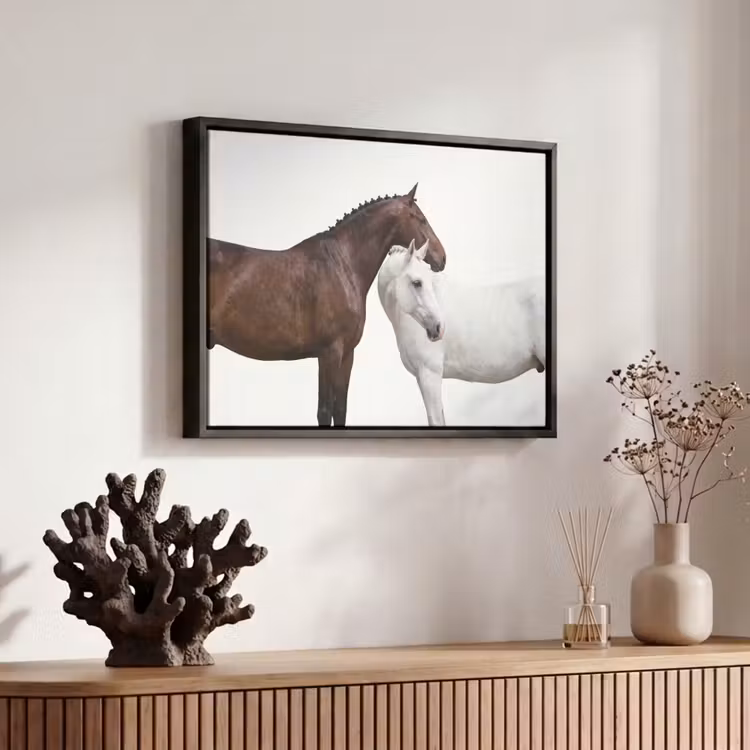 Canvas met lijst - Paard - Modern - Balans — 6
