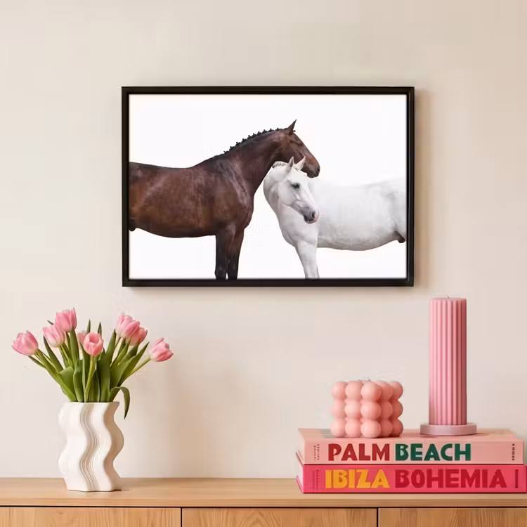 Canvas met lijst - Paard - Modern - Balans — 8