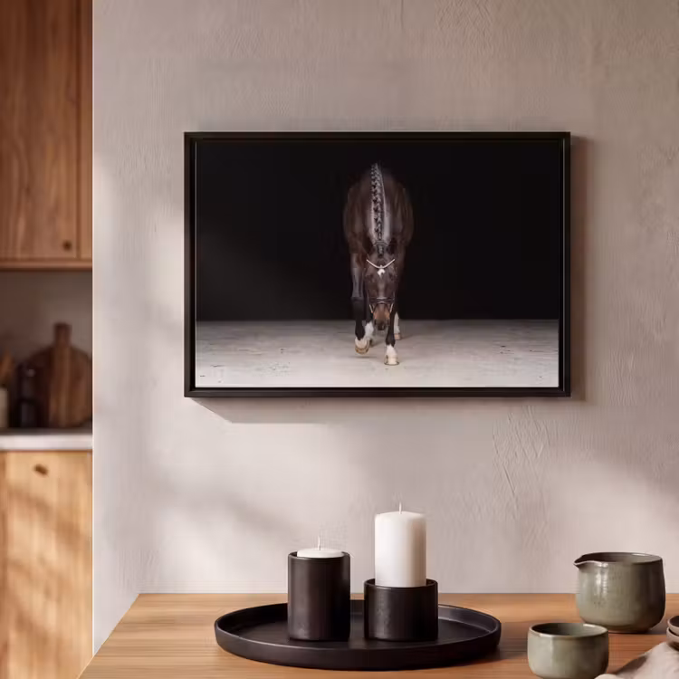 Canvas met lijst - Paard - Modern - Portret — 2