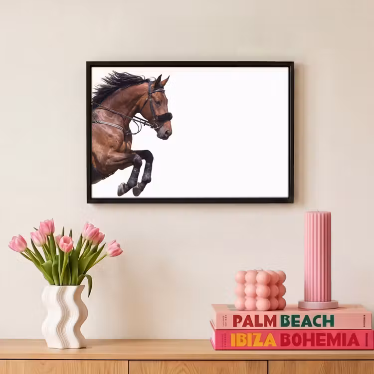 Canvas met lijst - Paard - Springen - Modern — 8