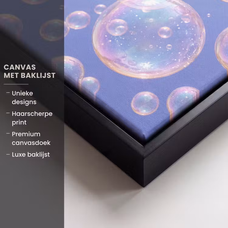 Canvas met lijst - Pastel - Bubbels - Dromerig — 5